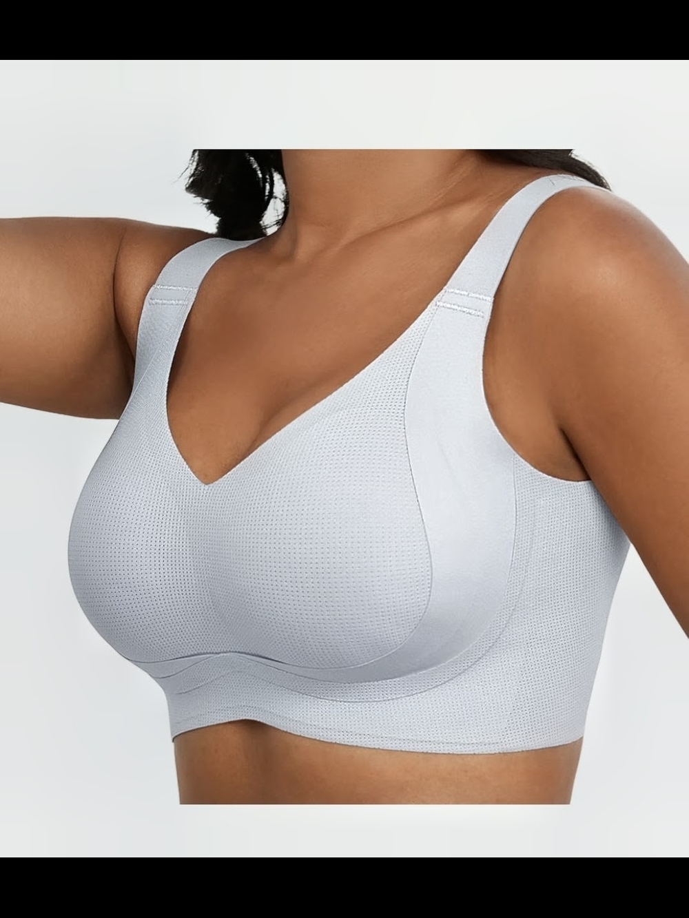 Amazon Women's Light Gray Wireless Comfort Bra